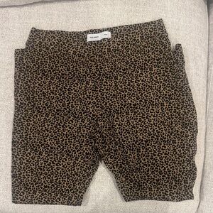 Old Navy Black and Brown Animal Print Shorts